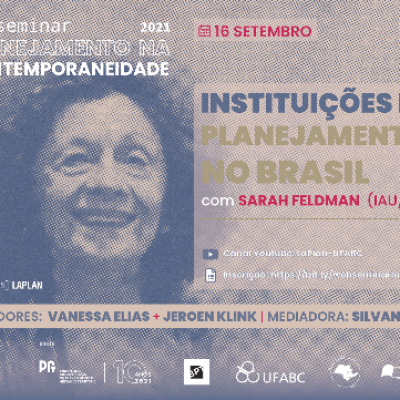 Webseminar Planning in contemporary times: Institutions of planning in Brazil – 2021