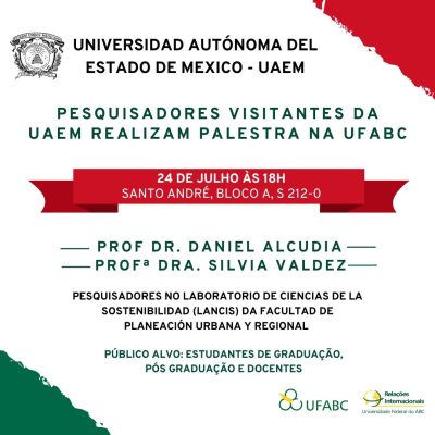 [EVENTO] Palestra: Pesquisadores da Universidad Autónoma del Estado de Mexico – UAEM